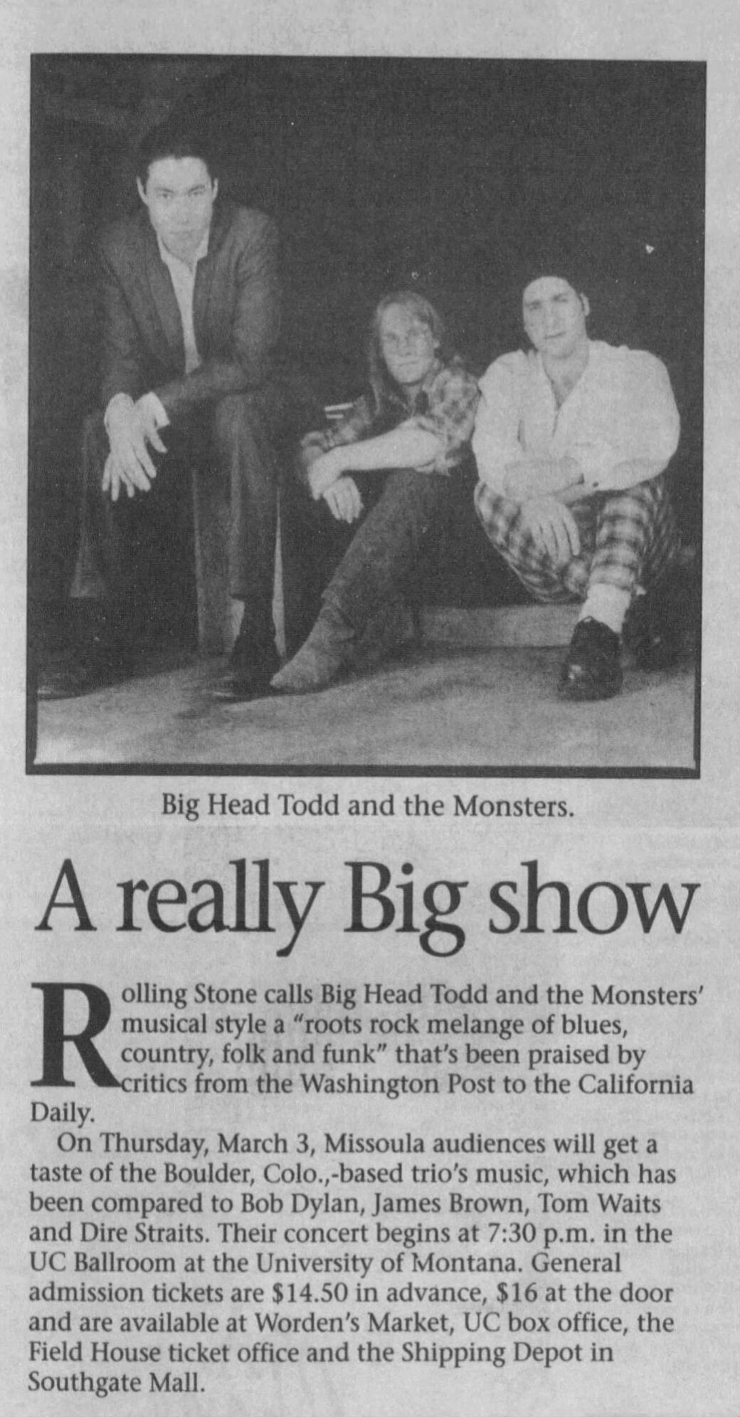 Big Head Todd and the Monsters - 1994